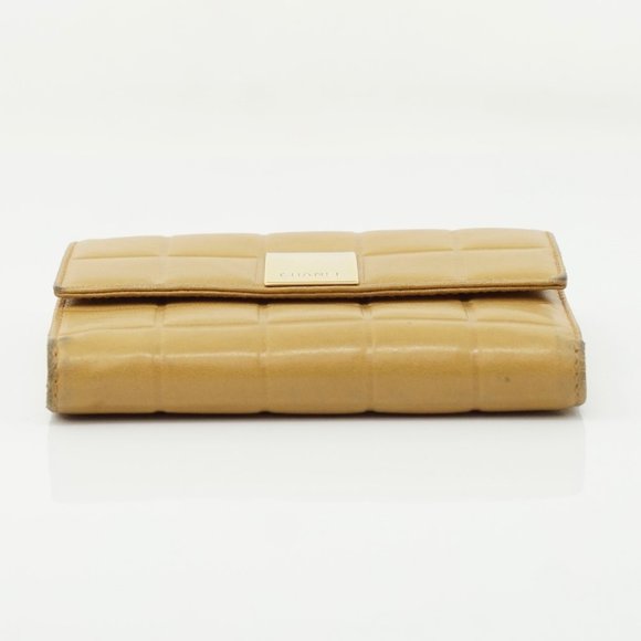 Auth Chanel Wallet Light Brown Leather #5737C64 - Picture 7 of 12